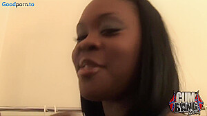 Hot Ebony Babe Gets More White Cocks