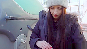 Hot Euro teen 18+ Rebecca Volpetti ass fucked in public POV