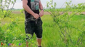 Hot Guy Jerks Off Under A Pinwheel In Nature 7 Min