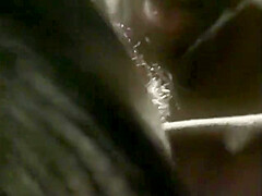 Hot Young Black Girl With Small Tits Gets On Her Knees To Give Blowjob