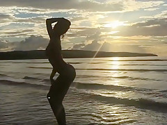 Hot asian teen 18+ sex on the beach