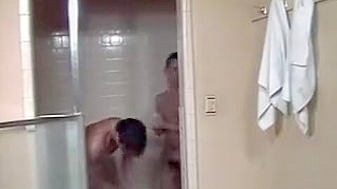 Hot barebacking in a shower