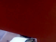 Hot brunette show ass in motel