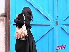 Hot business Asian lady got sharked in Japan on her way home