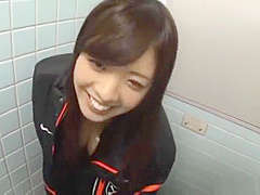 Hot busty AV model Fujii Arisa gets some messy facials