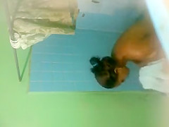 Hot latina in shower
