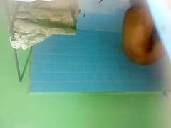 Hot latina in shower