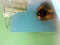 Hot latina in shower
