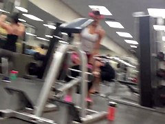 Hot milf at the gym in spandex 3