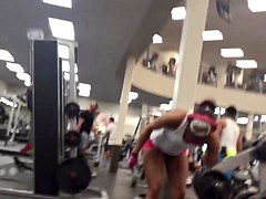 Hot milf at the gym in spandex 3
