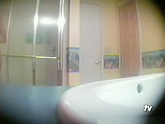 Hot tight body teen 18+ in shower