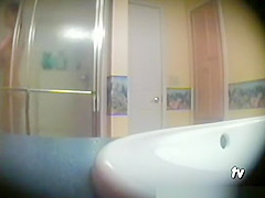 Hot tight body teen 18+ in shower