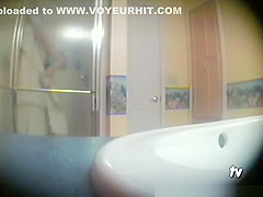 Hot tight body teen 18+ in shower