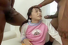 Hottest Japanese model Riku Shiina in Crazy Interracial, Threesomes JAV movie