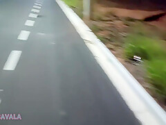 Hottie Dressed In Leggings Sucked The Drivers Dick Until He Came In Public