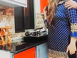 House Wife Ass Fucked In Kitchen By Old Husband