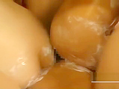 Huge kinky Japan ass rubbing blowjob titjob POV orgy