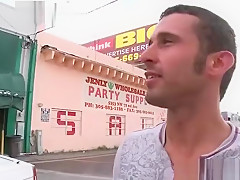 Hunk getting paid for public gay sex by outincrowd