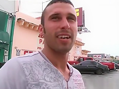 Hunk getting paid for public gay sex by outincrowd