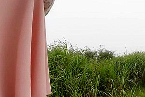 I Jerk Off Outside With A Sex Toy And Ejaculated While Walking Around