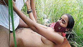 I Took My New Girlfriend To The Forest, Pressed Her Breasts And Fucked Her With Asian Milf
