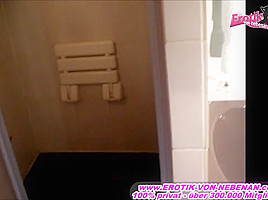 I piss and cum over german milf