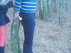 In Wood Irl Fucked Tied To