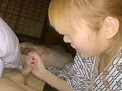 Incredible Japanese chick in Horny Blonde, HD JAV video