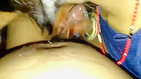 Indian Aunty Blowjob And Cum On Ass