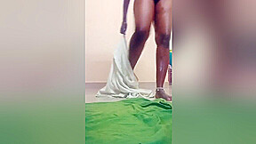 Indian Aunty Full Body Oil Massage With Audio