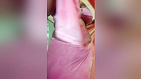 Indian Aunty Wearing Saree Show