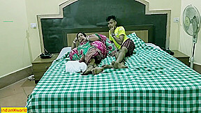 Indian Bengali Hot Boudi Caught And Fucked By teen 18+ Stepbrother !! Taboo Sex