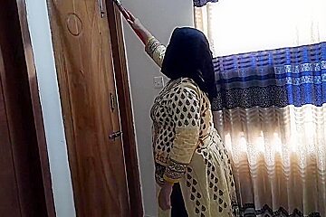 Indian Maid Fucked By Boss While Sweeping Office - Big Ass Creampie