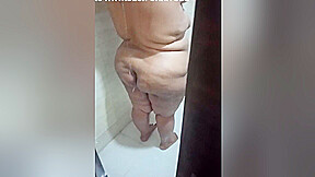 Indian Wife Taking Shower And Husband Record