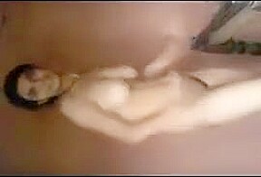 Indian college girl strips and masturbates with a cucumber