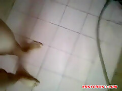 Indonesian Babe Masturbating In Shower