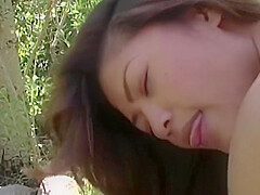 Innocent Asian Cutie Gets An Outdoor Banging Straight Out Of A Fantasy Novel