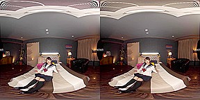 Innocent Schoolgirl has a Lovely Day with her Stepdaddy - Blowjob and Sex Taboo JAV VR Porn