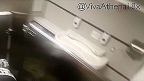 Insane Public Masturbation In Airport With Viva Athena