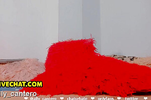 Intense T Girl Jerking His Dick With Her Ringed Balls