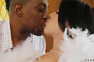 Interracial Trans Frottage With Transmilf And Black Guy