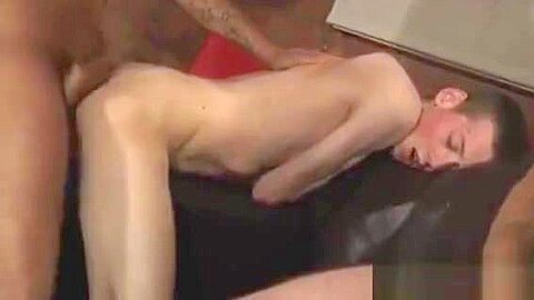 Interracial gay porn movies James Takes His Cum Shower!