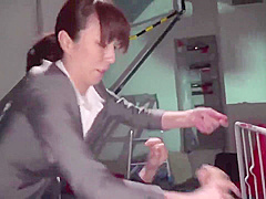 Investigator Tying His Arms Behind His - Slim