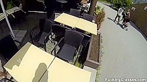 Iren in Casual cock riding outdoors