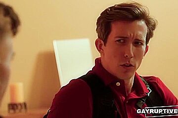 Isaac Parker And Trevor Brooks In Gay Oral And Bareback Sex Scene With And