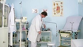 Iveta gyno pussy and anal speculum checkup at clinic