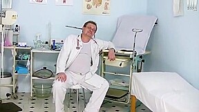 Iveta gyno pussy and anal speculum checkup at clinic