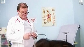 Iveta gyno pussy and anal speculum checkup at clinic