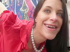 Jade Takes A Huge Black Cock Outdoors