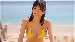 Japanese Babe In A Bikini At A Beach Non-nude